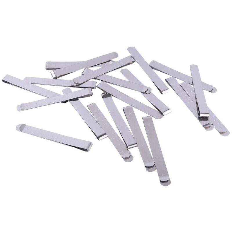 Lot de 20 pinces à ourlet en acier inoxydable pour règle de mesure de 3 pouces