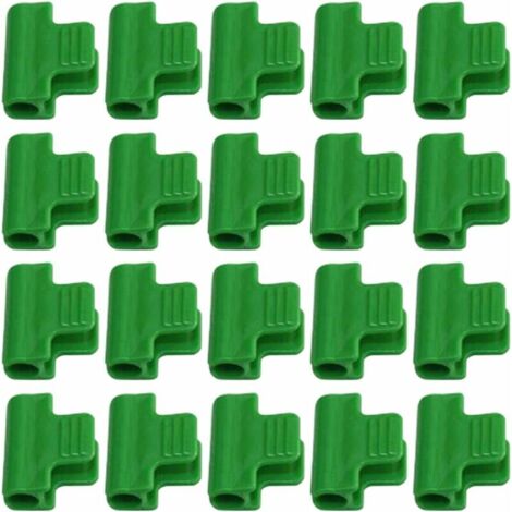 Lot de 20 pinces de fixation pour serre, film protecteur, pour serre