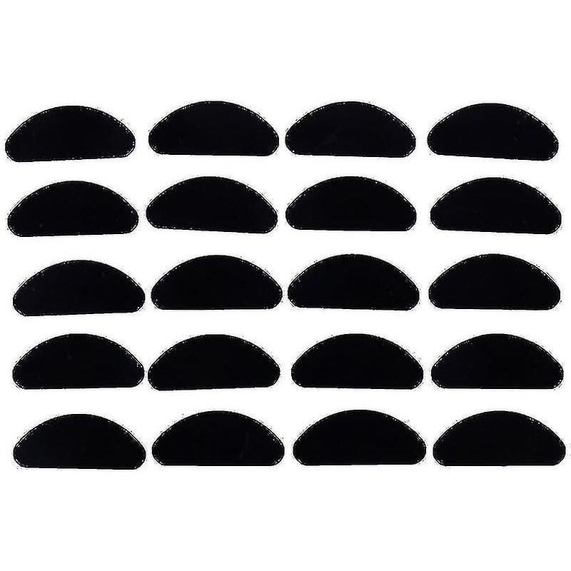 Lot de 20 plaquettes nasales adhésives en silicone pour lunettes, antidérapantes, fines et blanches