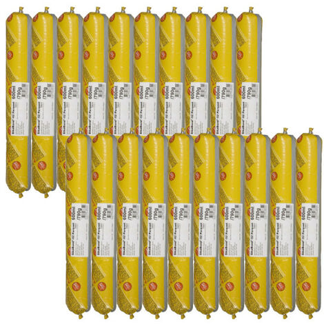 Sika – Lot de 20 poches colle élastique 600ml – Pour collage parquet sur sous-couche acoustique – Réduit sonorités d'impact