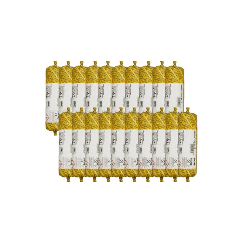 Sika - Lot de 20 recharges mastic colle flex pro 11 fc Purform - Gris béton - 300ml - 644876x20 - gris béton