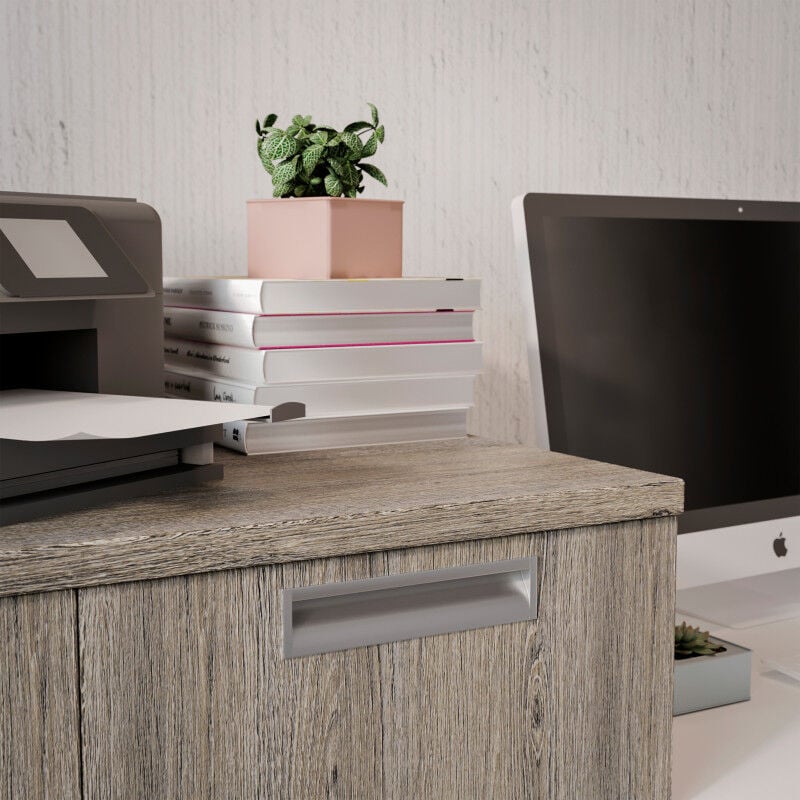 Emuca - 9163062 Lot de 20 poignées pour meubles Bologna, L190mm, entraxe 160mm, Aluminium, Anodisé mat