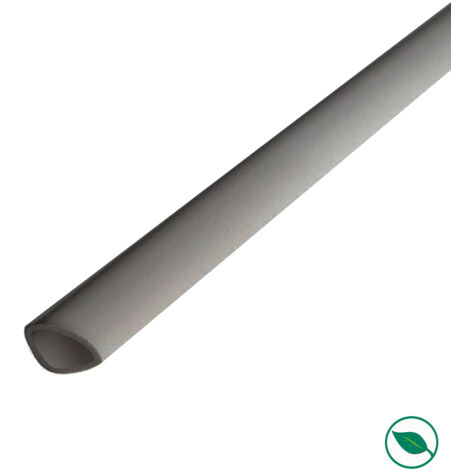 Lot de 20 quarts de rond pvc gris 2600 x 14 x 14 mm