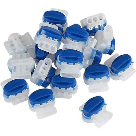 Lot de 20 raccords de câbles imperméables en plastique Idéal pour tondeuse à gazon-Ensoleillé