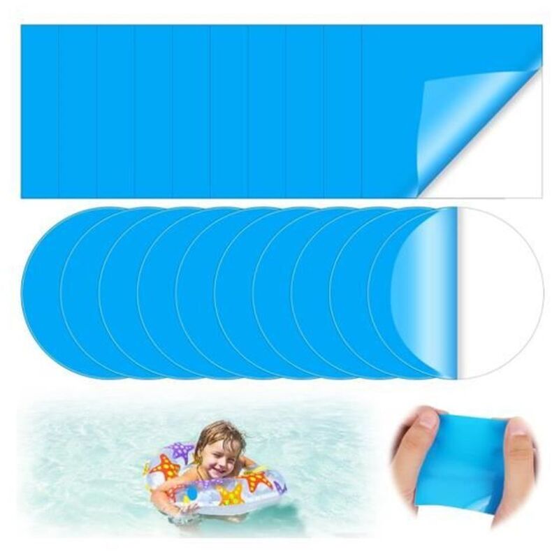 Lot de 20 Reparation Liner Piscine sous l'eau Kit Reparation Piscine Rustine Spa Gonflable