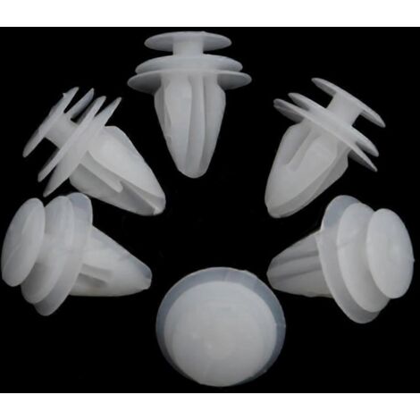 Lot de 20 rivets en plastique pour voiture, trou de 10,1 mm, pour portes, ailes et pare-chocs.