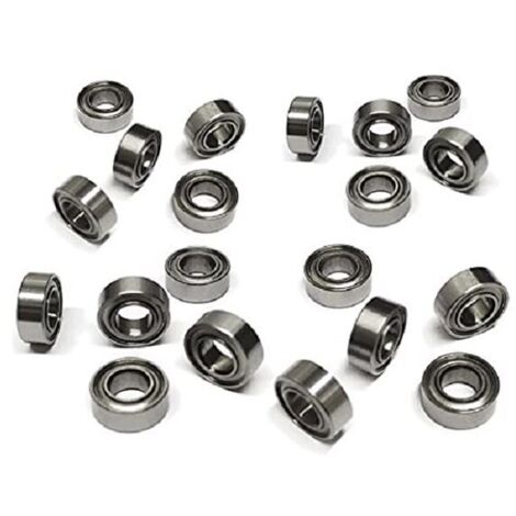 Lot de 20 roulements MR84ZZ à billes en acier de 4 mm x 8 mm x 3 mm