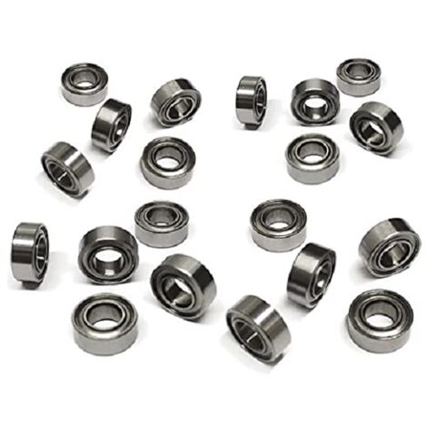 Lot de 20 roulements MR84ZZ à billes en acier de 4 mm x 8 mm x 3 mm