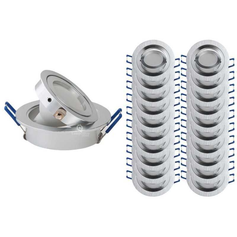 Lot de 20 spot led encastrable orientable 5w eq. 50w, blanc froid ref.64856000