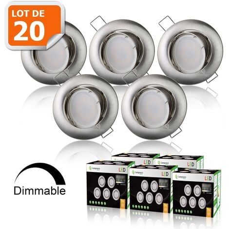 Spot LED encastrable dimmable Slim Coin 6.8W 230V IP23 PAULMANN 93876