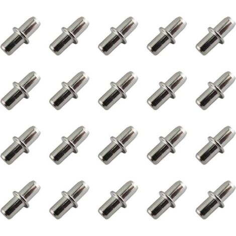 Lot de 20 Support Etagere 5 mm-Supports d'étagère-Taquets pour étagères-Support de planche-pour Meubles, Armoires