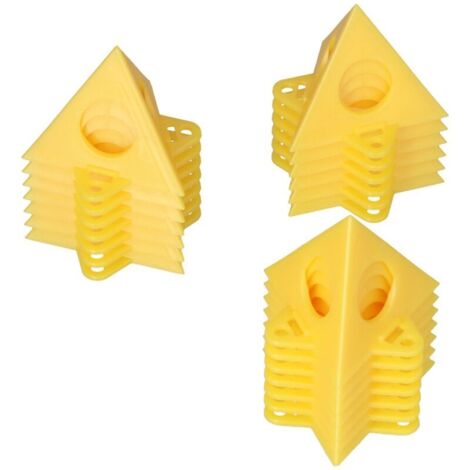 Lot de 20 Supports de Peinture Coniques Réutilisables pour Bois Cadre Photo Accessoire Menuiserie - Stabilité Améliorée Porte-faible Charge Matériel Plastique Durable 6x5cm
