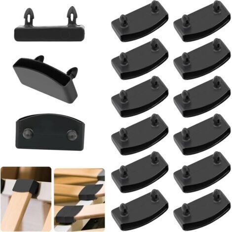 Lot de 20 Supports pour Sommier à Lattes 54x9mm en Polyéthylène Haute Densité - Fixation durable pour Bois, Métal, Cuir