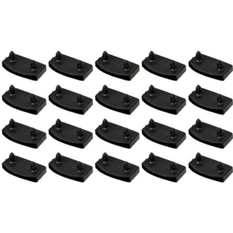 Lot de 20 Supports pour sommier à Lattes de lit - 53 mm - pour lit - Lattes pour Sommier, Embouts Lattes pour Sommier, Accessoires