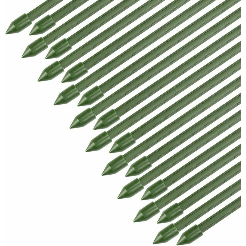Lot de 20 Tuteurs pour Plantes - Supports et Tiges de Soutien de 60 cm de Longueur et 8 mm de Diamètre