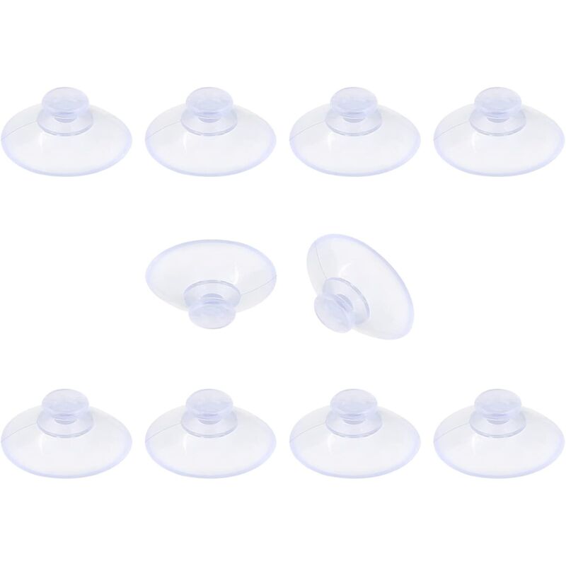 Lot de 20 ventouses de 20 mm en plastique sans crochets pour usage extérieur