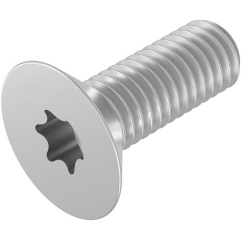lot de 20 vis à tête fraisée m4 x 12 mm, acier inoxydable, six pans creux tx, iso 14581, pour montage mécanique