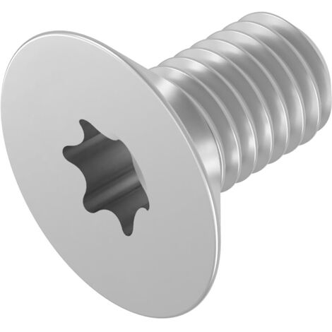 lot de 20 vis à tête fraisée m4 x 8 mm, acier inoxydable, six pans creux tx, iso 14581, pour fixation métal