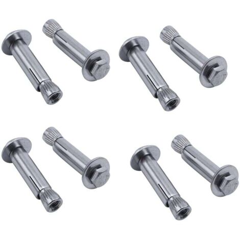 Lot de 20 vis d'ancrage à manchon hexagonal M6 x 40 mm