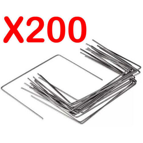 Lot de 200 Agrafes ZENLYS Piquets pour toile de paillage 20 x 20 x 20 cm Fabrication Française Fer Toile Hors sol
