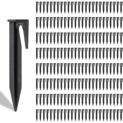 Lot de 200 piquets d'ancrage pour robots tondeuses robotiques, câbles jardin, fixation - Renforcés Incassables Compatibles avec Husqvarna, Gardena, Worx, Boschh