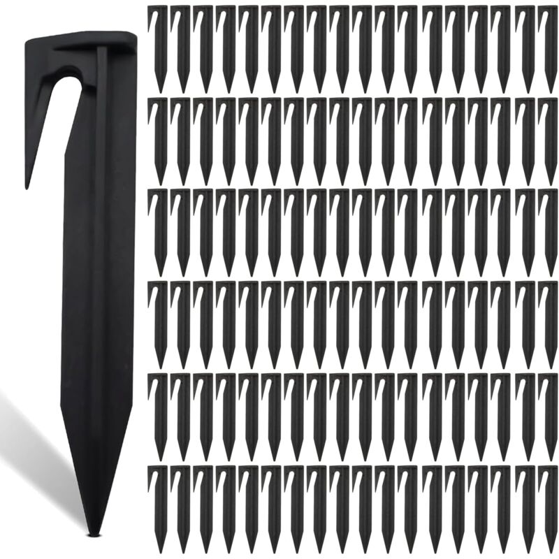 Lot de 200 Piquets De Fixation Pour Câbles Périphériques, Piquet Fil Robot Tondeuse, Accessoires Pour Tondeuses à Gazon Robot, Crochet Pour Robot