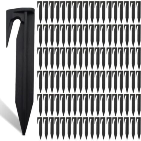 Lot de 200 Piquets De Fixation Pour Câbles Périphériques, Piquet Fil Robot Tondeuse, Accessoires Pour Tondeuses à Gazon Robot, Crochet Pour Robot Tondeuse, Câble De Délimitation