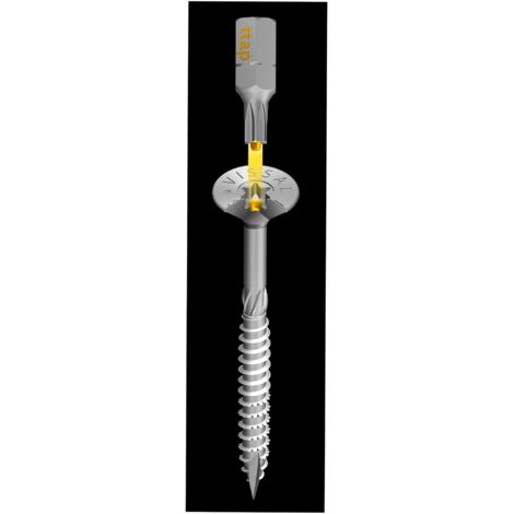 Lot de 200 vis à bois 5x50mm – Tête fraisée crantée Torx TTAP – Filetage asymétrique pour bois dur – Acier zingué – Vissal