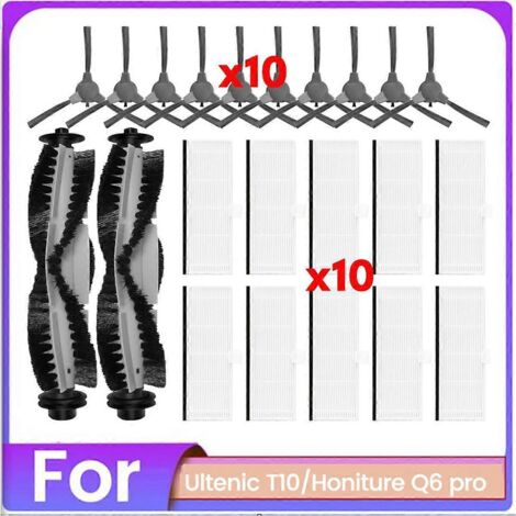 Lot de 22 brosses et filtres pour aspirateur Ultenic T10 Honiture Q6 Pro