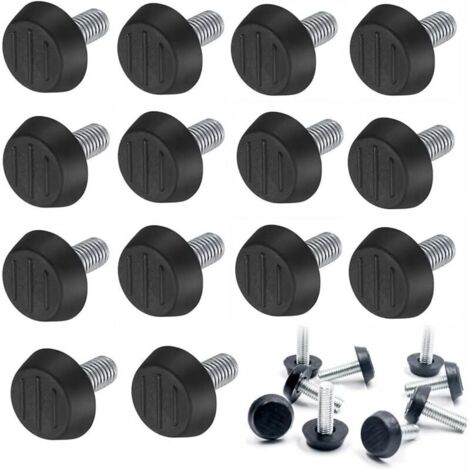 Lot de 22 pieds de nivellement réglables pour meubles - M8 x 23 x 27 mm - Vis pour pieds de chaise，Starlight -Keyoung
