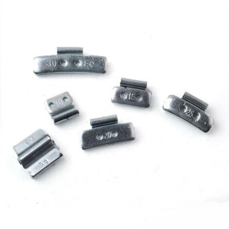 Lot de 225 masses d'équilibrage en acier 5-30g – Galvanisées pour axes en aluminium – Boîte d'assortiment empilable - 5-10-15-20-25-30g