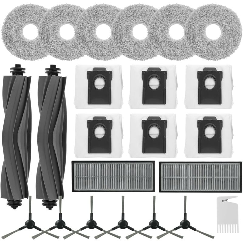 KZQ - Lot de 23 accessoires pour Dreame L10s Pro Ultra Heat, pièce de rechange pour Dreame L10 Ultra Complete, avec 2 brosses principales, 2 filtres,