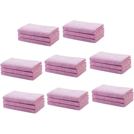 Lot de 24 assiettes absorbantes en microfibre 30x30cm, non pelucheuses