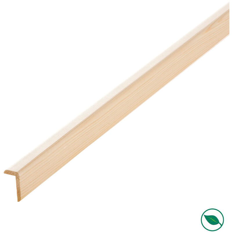Lot de 24 baguettes angles sapin 2500 x 38 x 38 mm PEFC 70%