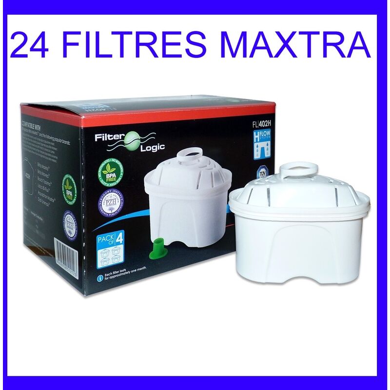Lot de 24 cartouches generiques brita maxtra filter logic MAXTRA24 Filter-logic