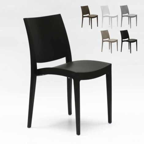 Lot de 24 Chaises Trieste Grand Soleil polypropylène restaurant promotion offre - Noir