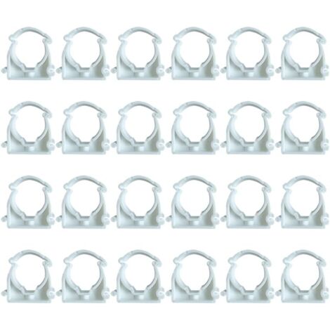 Lot De 24 Collier Serrage, Diamètre 25mm, Plastique PPR, Pour Tuyau Eau Gaz