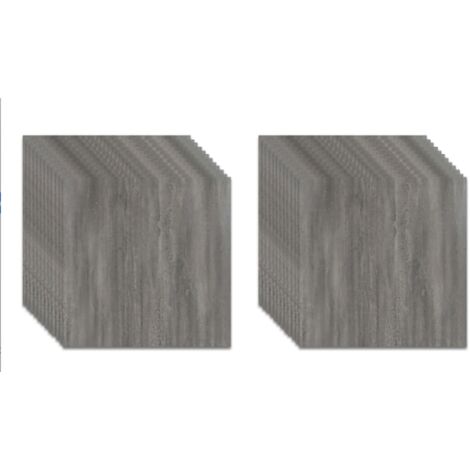 Lot de 24 dalles de sol autocollantes en vinyle PVC pour salon - Lot de 24 dalles de sol autocollantes en vinyle PVC pour salon