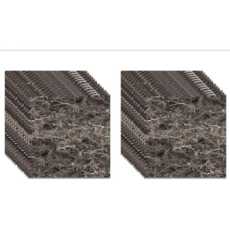 Lot de 24 dalles de sol autocollantes en vinyle PVC pour salon - Lot de 24 dalles de sol autocollantes en vinyle PVC pour salon