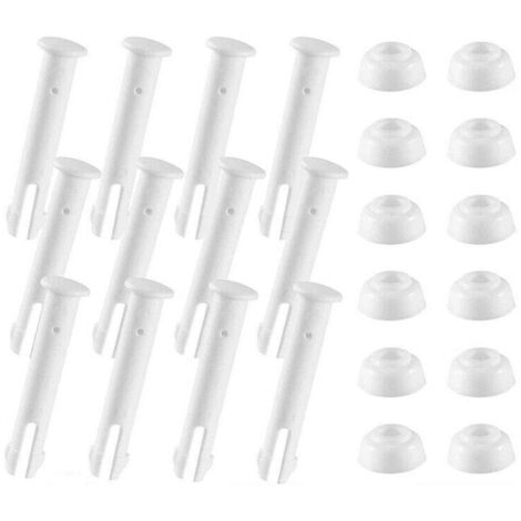 Lot de 24 goupilles de joint d'étanchéité en caoutchouc plastique pour piscine (pièces de rechange)