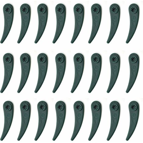 Lot de 24 lames de rechange en plastique pour coupe-bordures Bosch Durablade Art 23-18 LI Art 26-18 LI