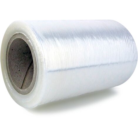 Lot de 24 Mini-bobine film étirable transparent 125mm x 150m fardelage