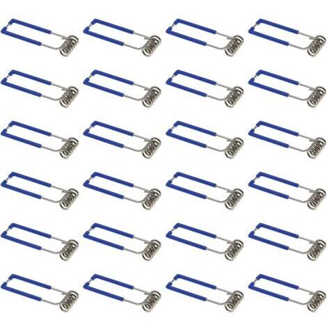Lot de 24 pinces de fixation à ressort pour spot encastré GU10 MR16 1,5 x 60 mm