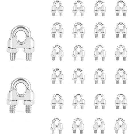 Tendeur Fil Inox 304 M6 - 4 Pièces - Pour Corde à Linge, Antenne, Câble Acier - Réglable Facile