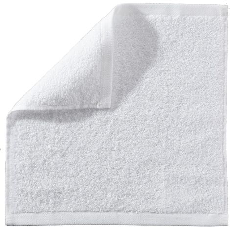 Lot de 24 serviettes de table blanches en coton, 30 x 30 cm