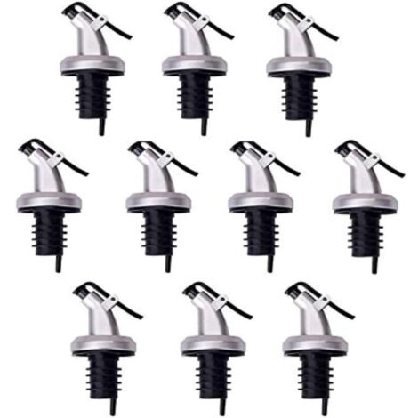 Lot de 24 verseurs d'huile, distributeur de bouchon de bouteille de vinaigre d'huile d'olive, verseurs de bouteille anti-fuite pour vinaigre, salade, vin, etc.