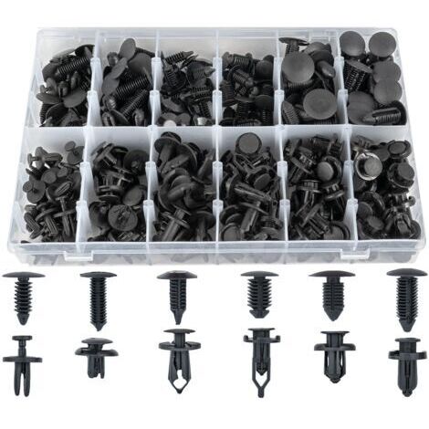 Lot de 240 clips de pare-chocs pour voiture, rivets en plastique, fixations, kit de fixation à pression, tailles les plus populaires, pour GM, Ford, Toyota, Honda, Chrysler