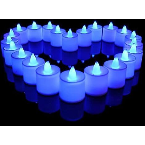 lot De 24pcs Bougies Led  Piles Sans Flamme, Raliste Et Bright, Led Lumires De Th - Fausses Bougies Lectriques Pour Votive Table Party Anniversair