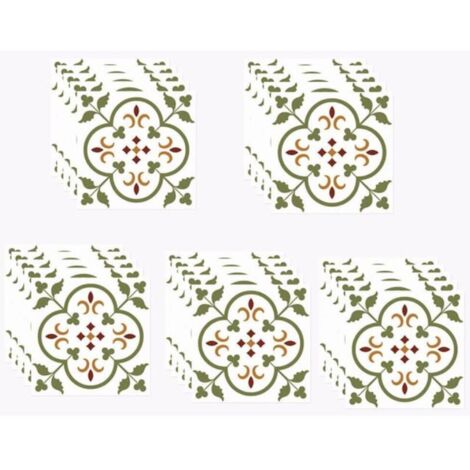 Lot de 25 autocollants pour carrelage de sol imperméables de 20cm, autocollants muraux épais, adaptés à la rénovation des sols
