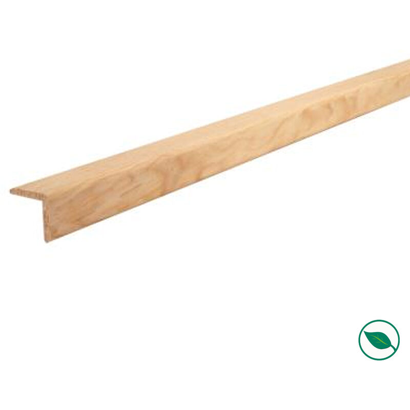 Forestea - Lot de 25 baguettes angles pin des landes 2400 x 19 x 19 mm pefc 70%